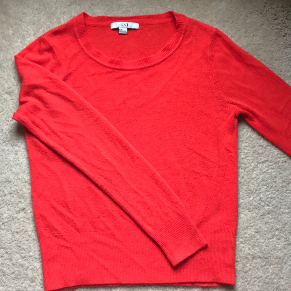 Forever 21 orange sweater